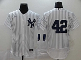 Yankees 42 Mariano Rivera White 2020 Nike Cool Base Jersey,baseball caps,new era cap wholesale,wholesale hats